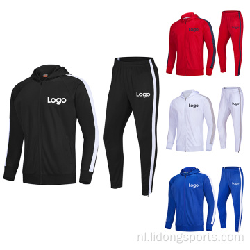 Groothandel heren twee stukken sportkleding jogger tracksuit